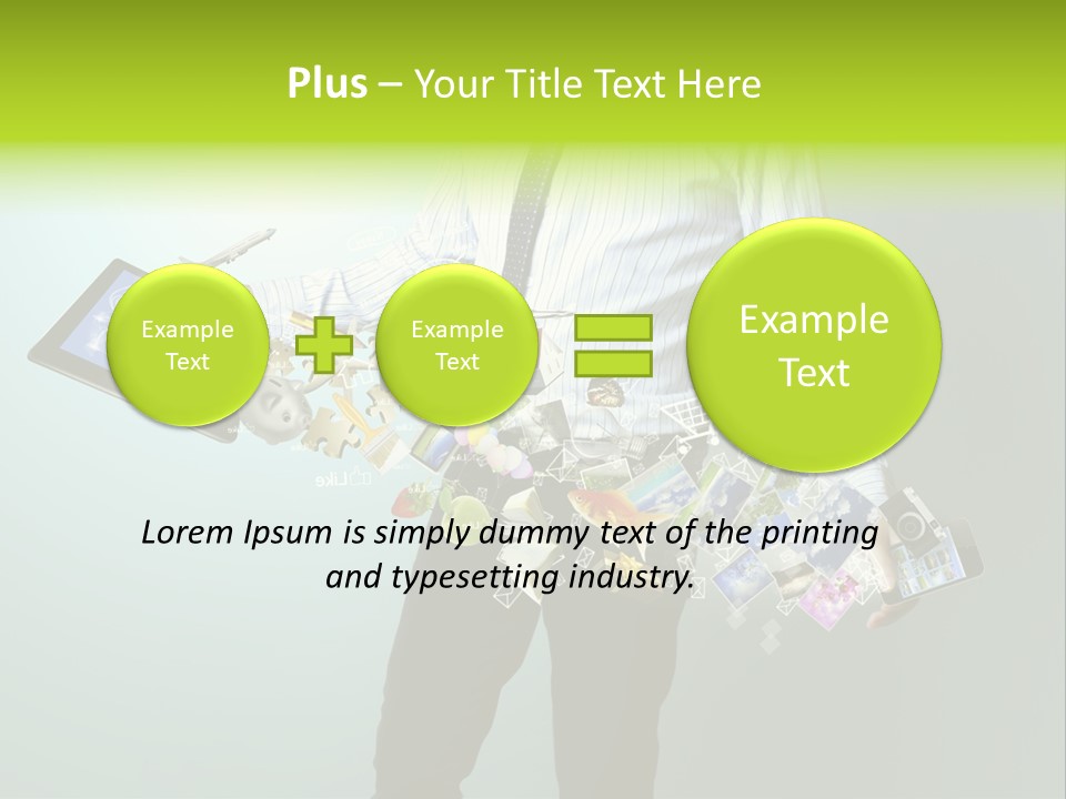 Newspaper Tablet Focus PowerPoint Template