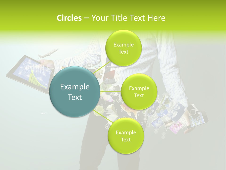 Newspaper Tablet Focus PowerPoint Template