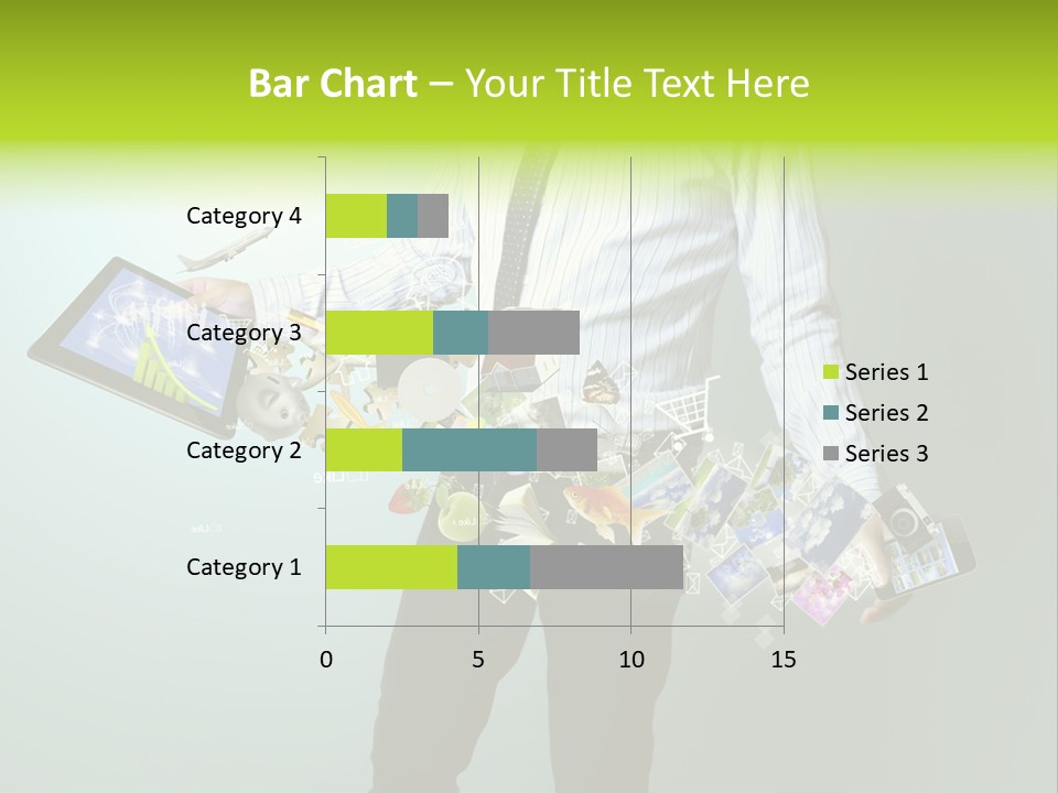 Newspaper Tablet Focus PowerPoint Template