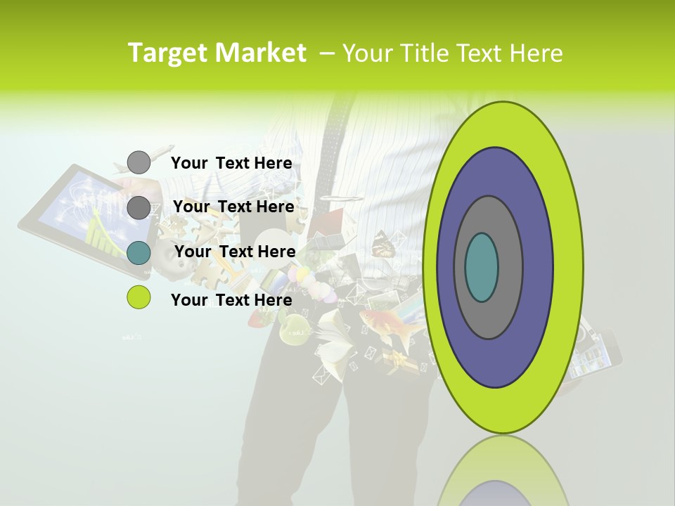 Newspaper Tablet Focus PowerPoint Template