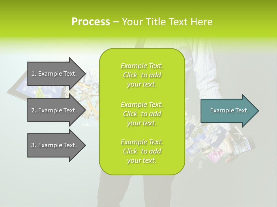 Newspaper Tablet Focus PowerPoint Template