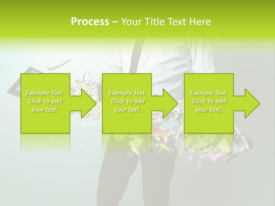 Newspaper Tablet Focus PowerPoint Template