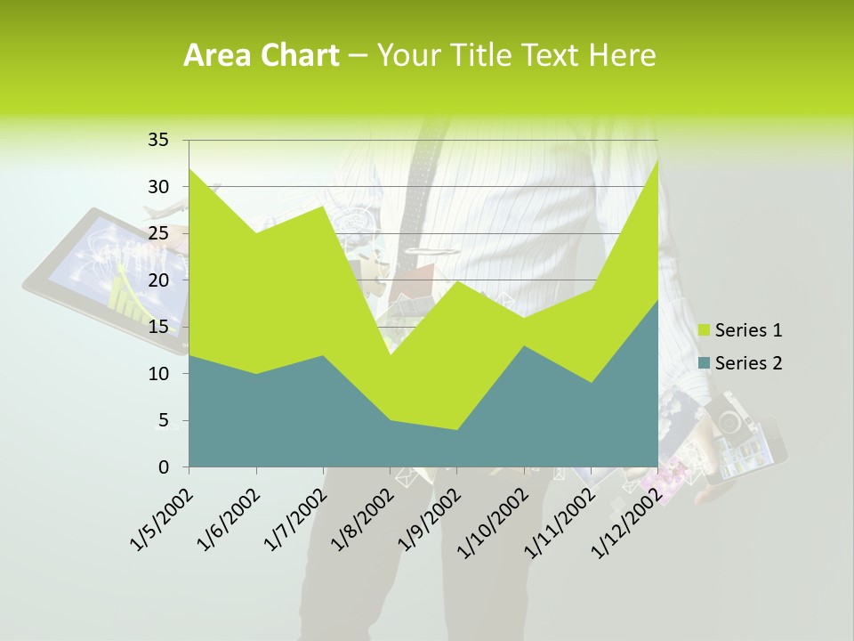 Newspaper Tablet Focus PowerPoint Template