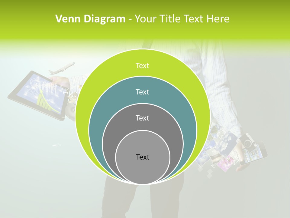 Newspaper Tablet Focus PowerPoint Template