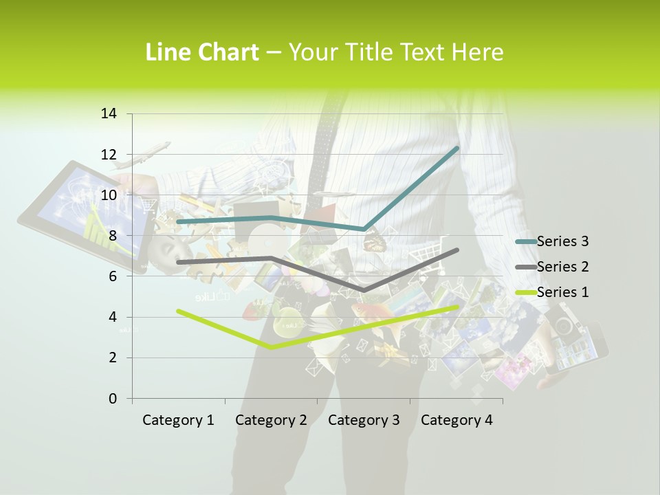 Newspaper Tablet Focus PowerPoint Template