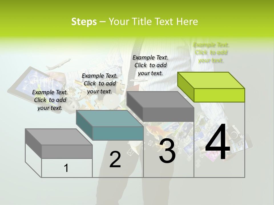 Newspaper Tablet Focus PowerPoint Template