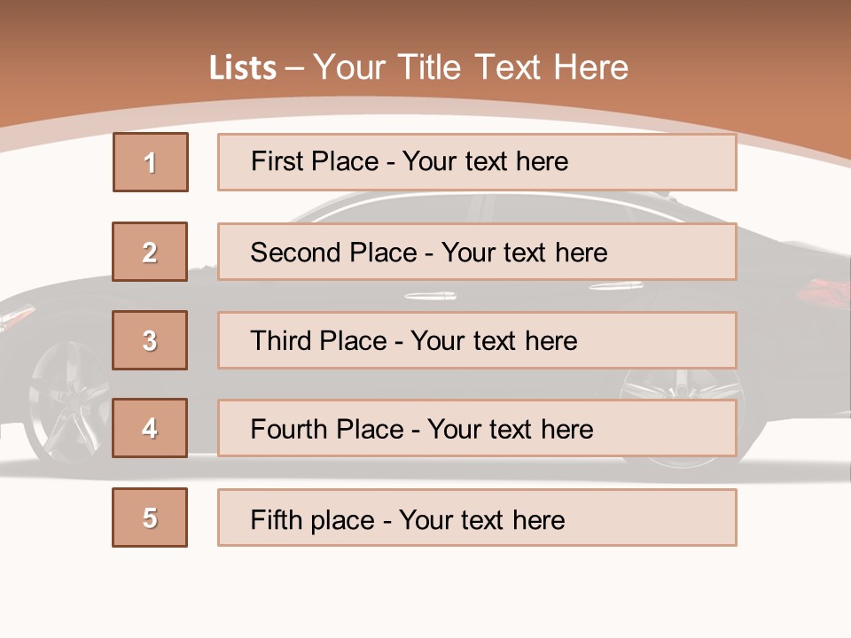 Automobile Background Elegance PowerPoint Template