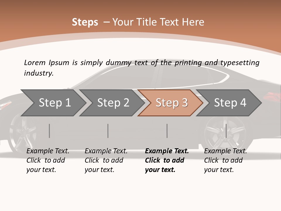 Automobile Background Elegance PowerPoint Template