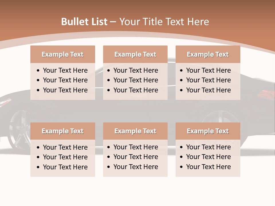 Automobile Background Elegance PowerPoint Template