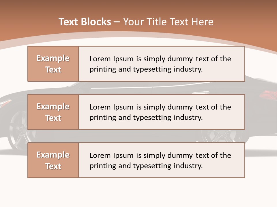 Automobile Background Elegance PowerPoint Template