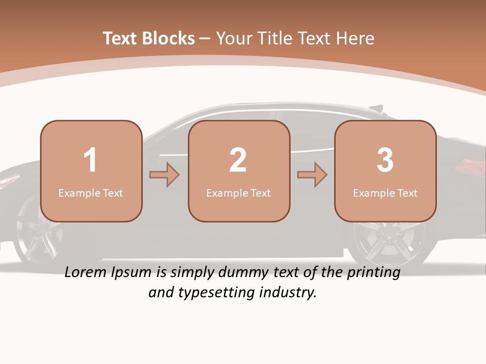 Automobile Background Elegance PowerPoint Template