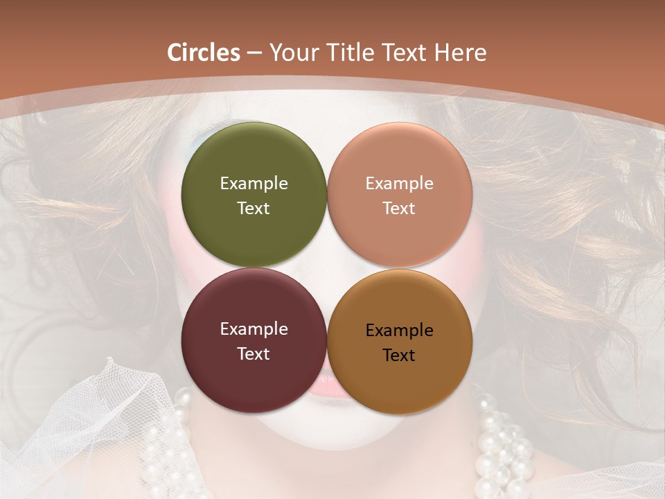 Female Hair Clown PowerPoint Template