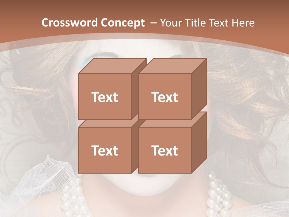 Female Hair Clown PowerPoint Template
