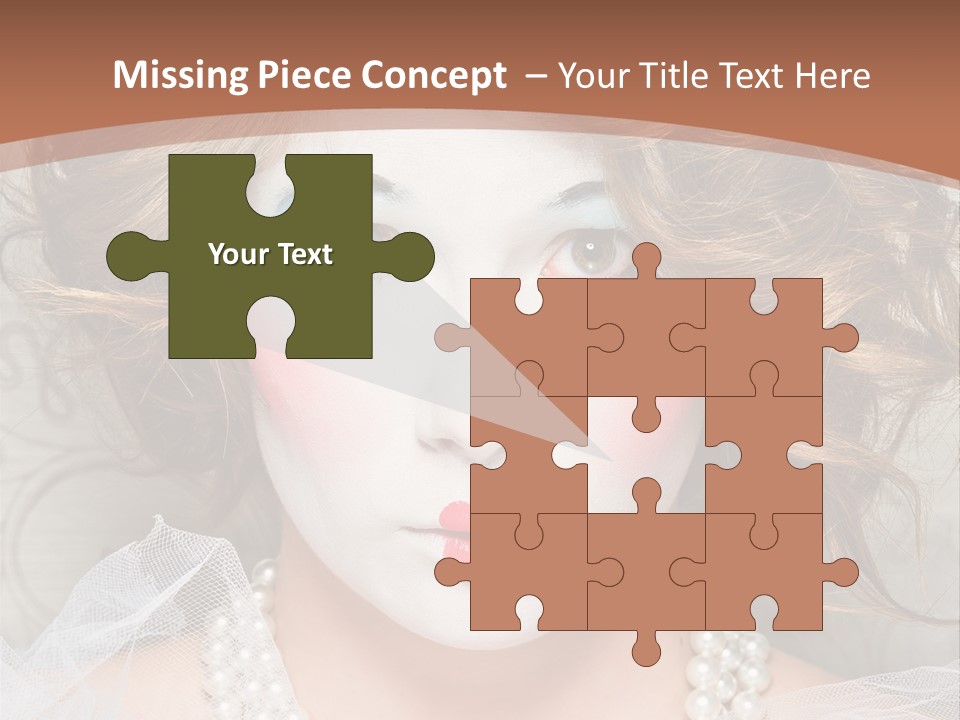 Female Hair Clown PowerPoint Template