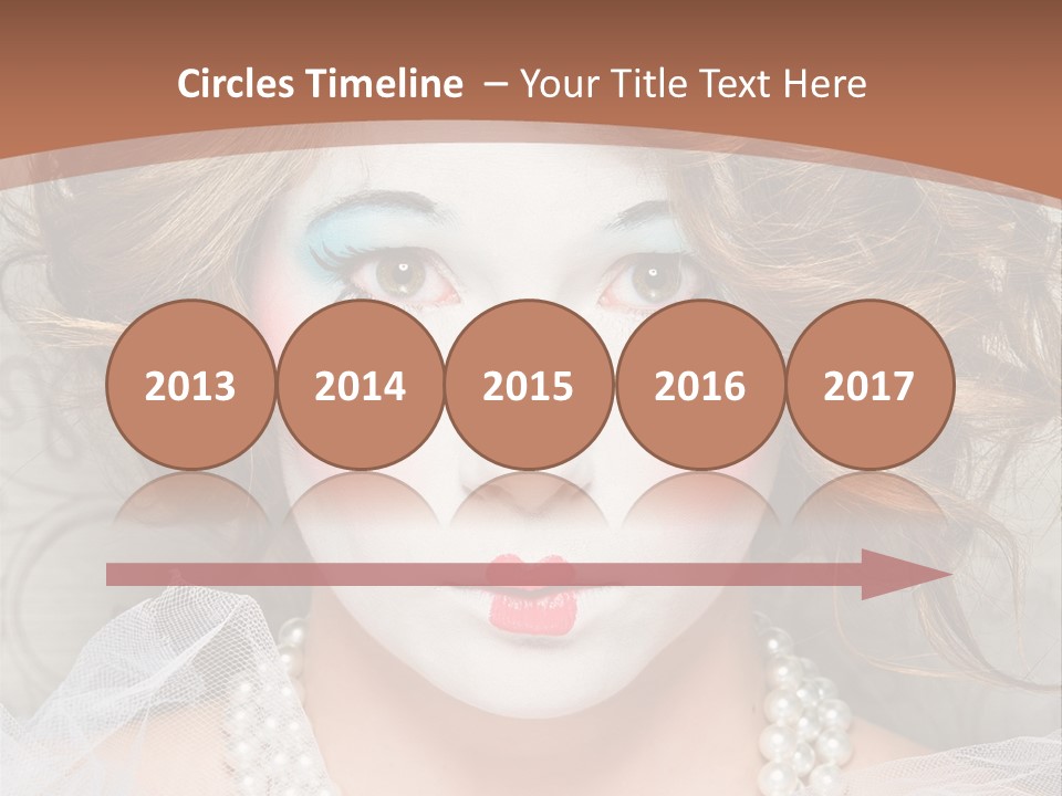 Female Hair Clown PowerPoint Template