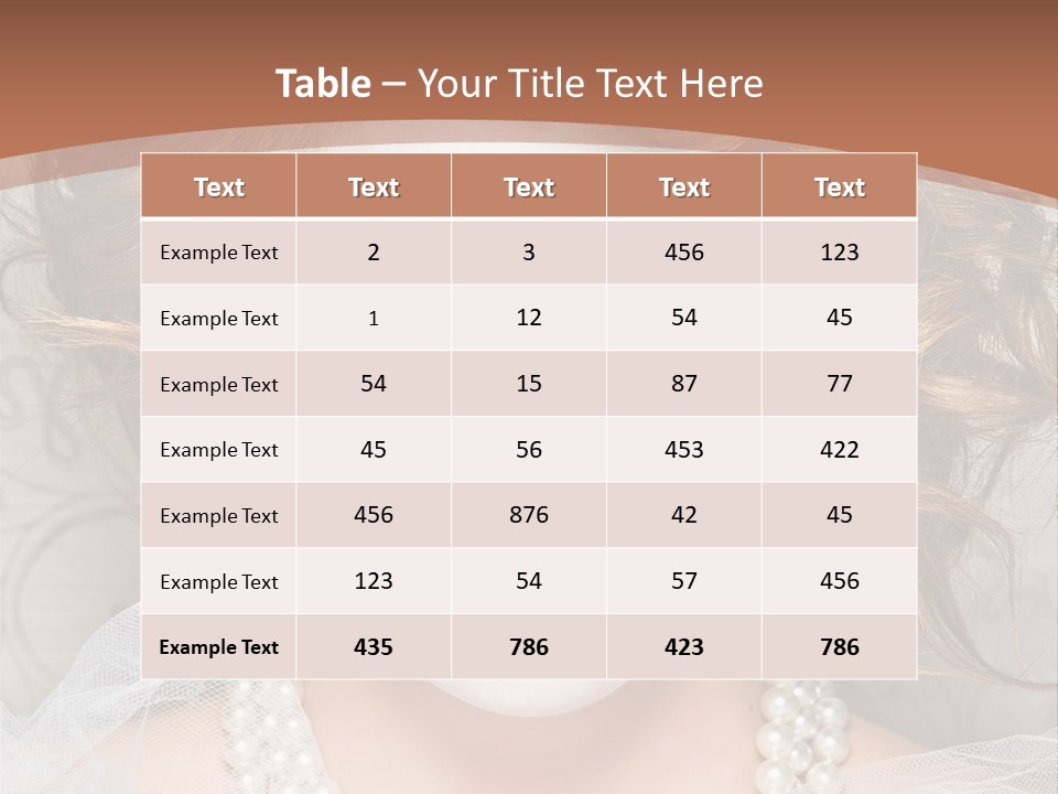 Female Hair Clown PowerPoint Template