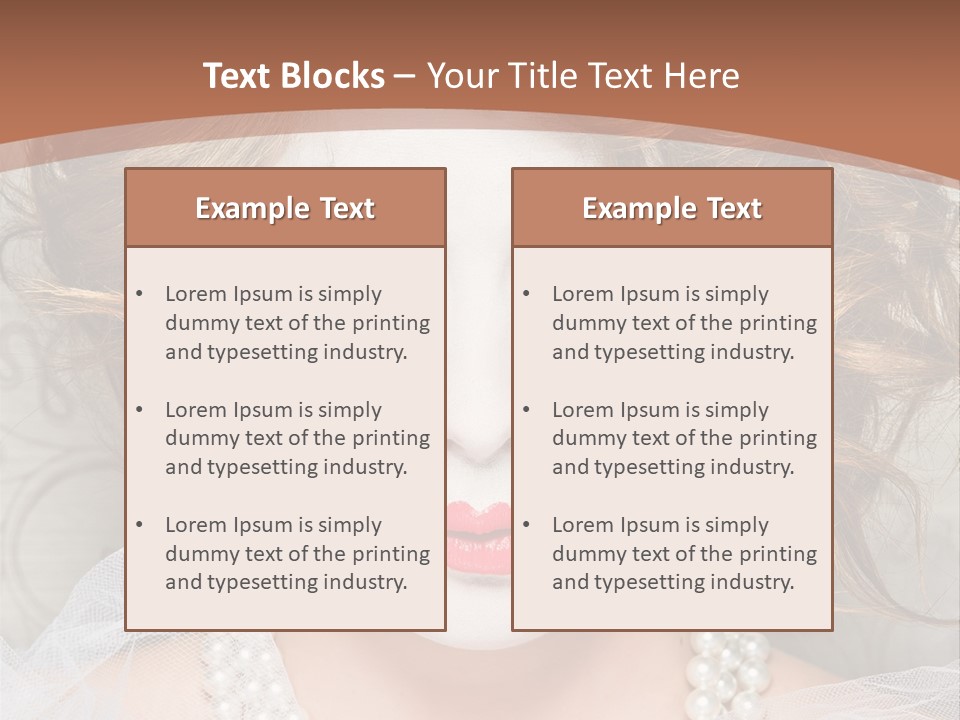 Female Hair Clown PowerPoint Template