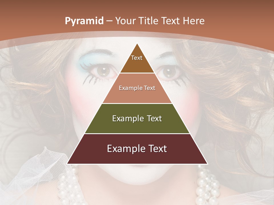 Female Hair Clown PowerPoint Template