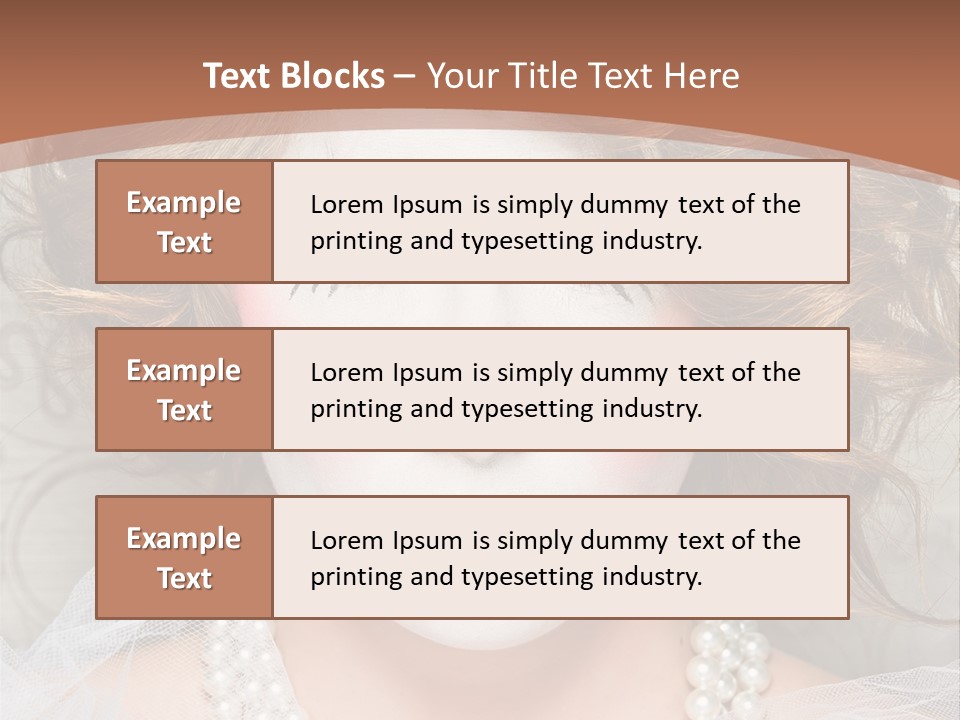 Female Hair Clown PowerPoint Template