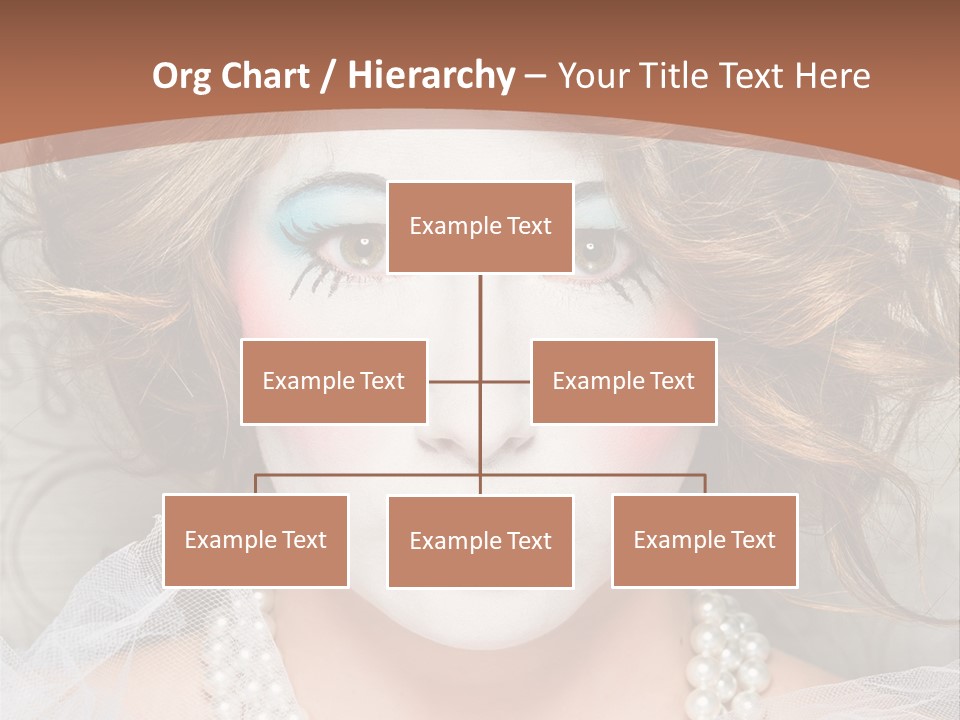 Female Hair Clown PowerPoint Template