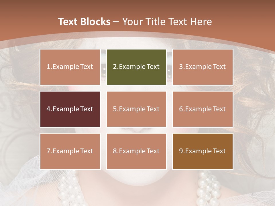 Female Hair Clown PowerPoint Template