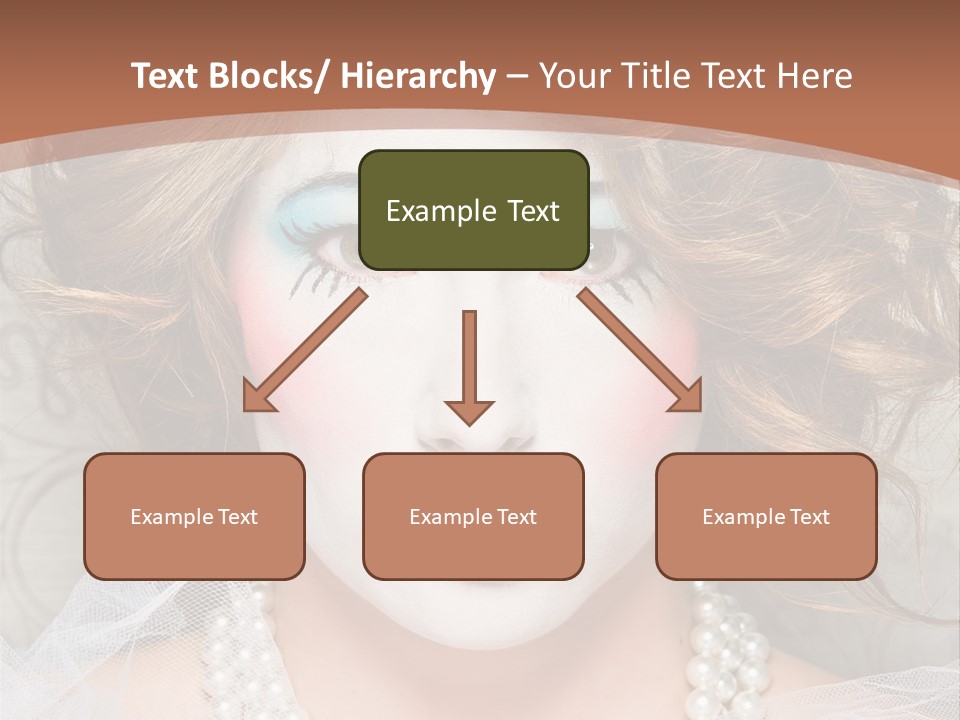 Female Hair Clown PowerPoint Template