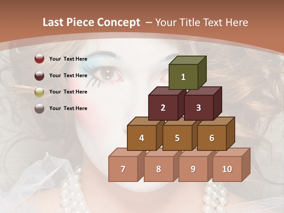 Female Hair Clown PowerPoint Template