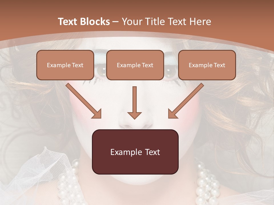Female Hair Clown PowerPoint Template
