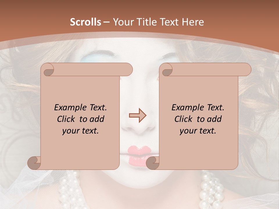 Female Hair Clown PowerPoint Template
