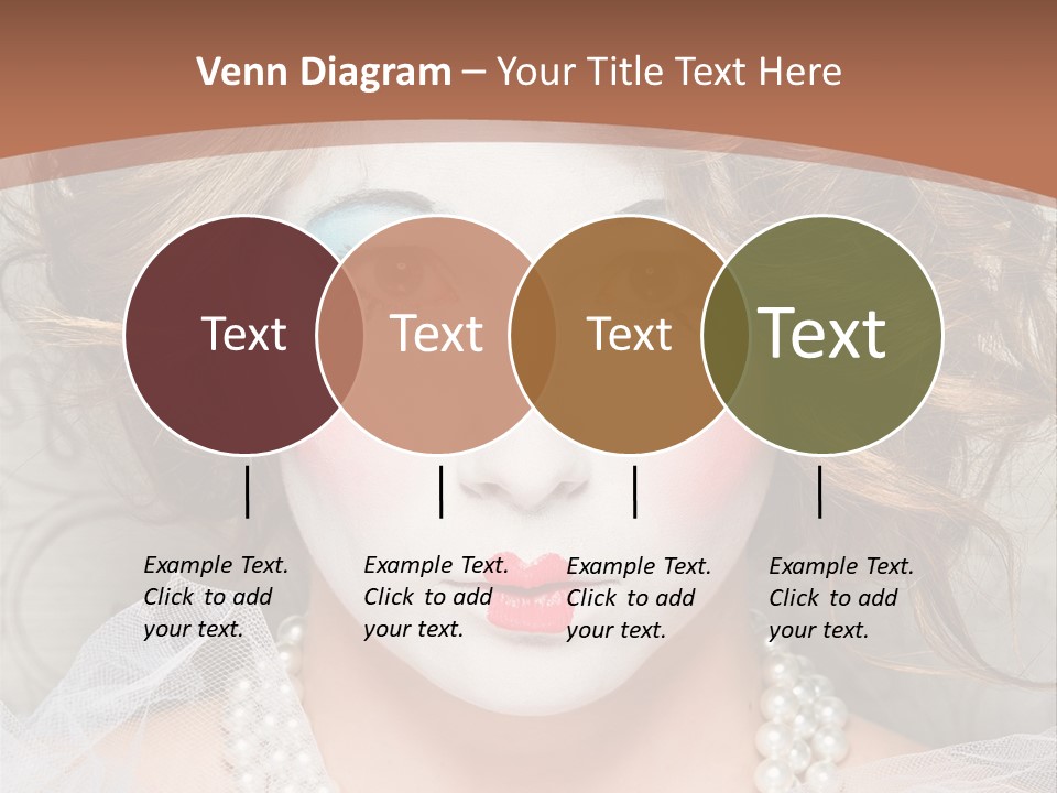 Female Hair Clown PowerPoint Template