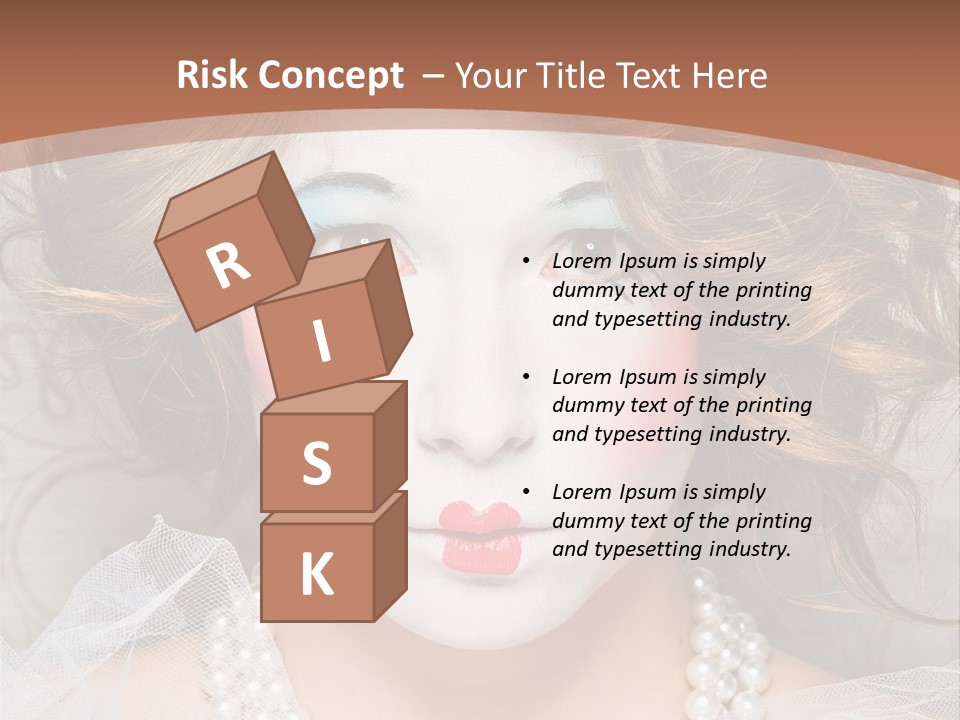 Female Hair Clown PowerPoint Template