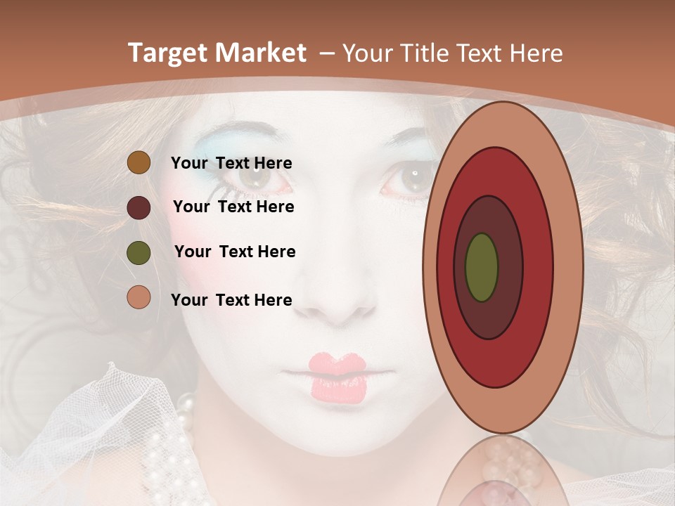 Female Hair Clown PowerPoint Template
