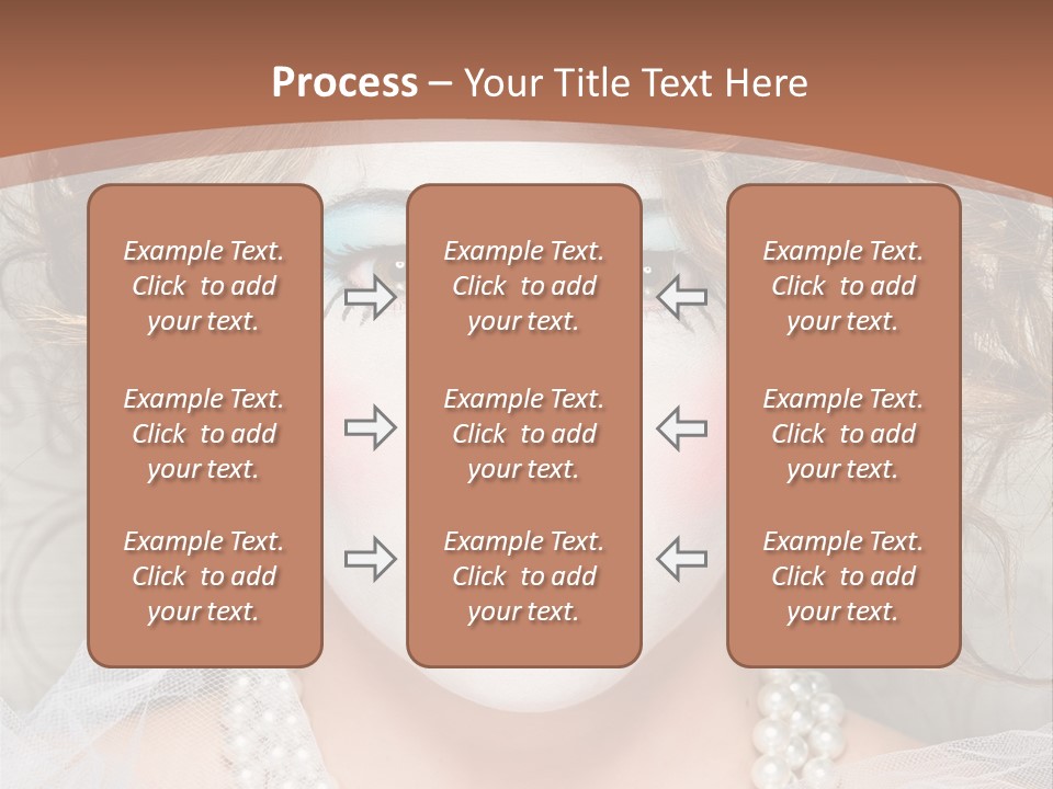 Female Hair Clown PowerPoint Template