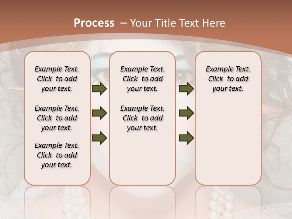 Female Hair Clown PowerPoint Template