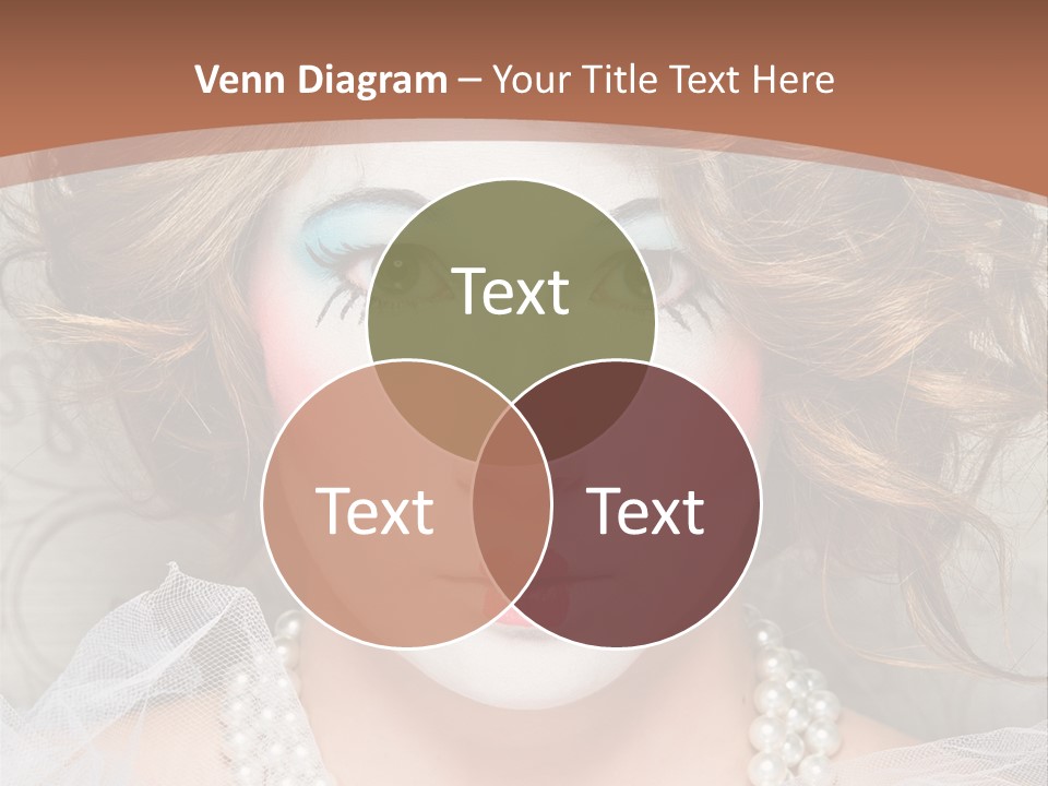 Female Hair Clown PowerPoint Template