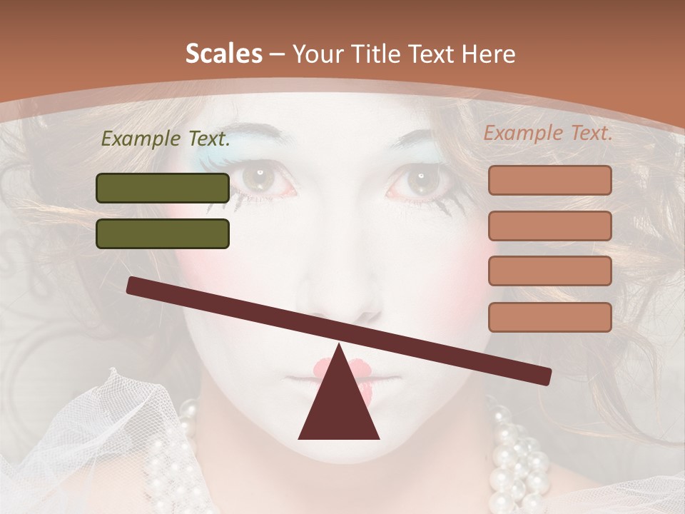 Female Hair Clown PowerPoint Template