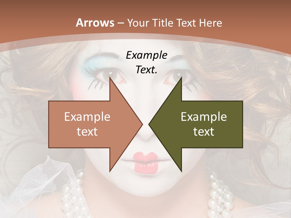 Female Hair Clown PowerPoint Template