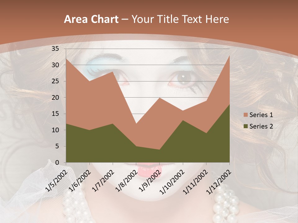 Female Hair Clown PowerPoint Template