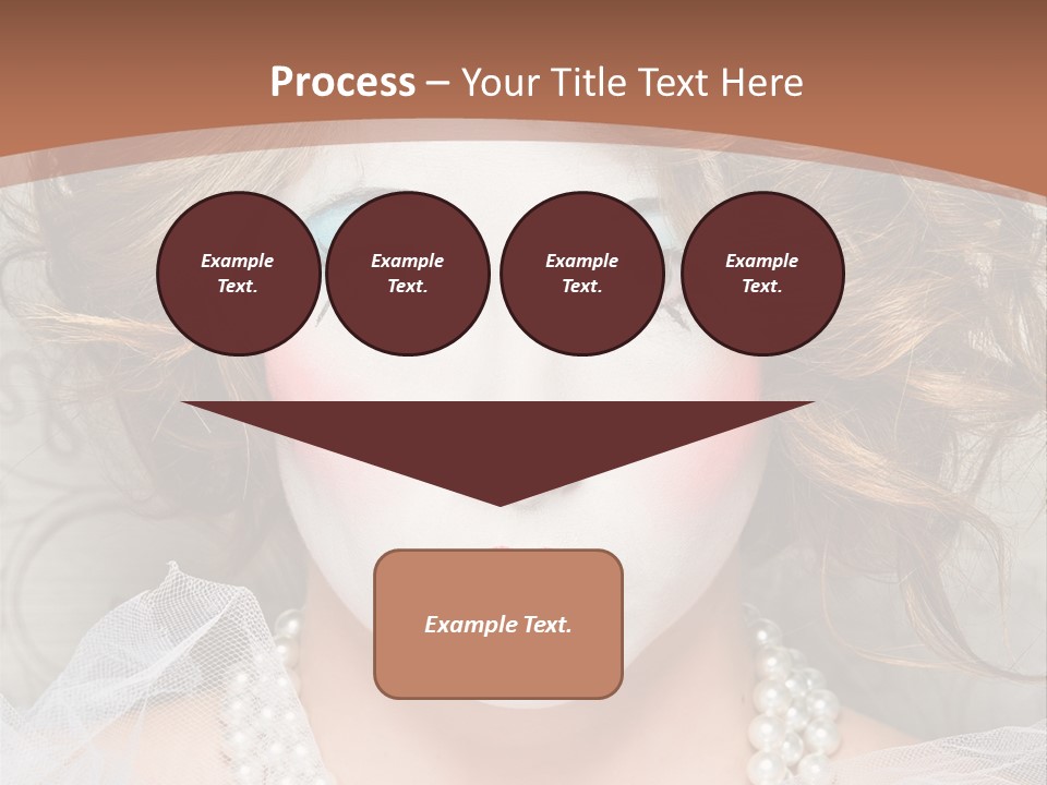 Female Hair Clown PowerPoint Template