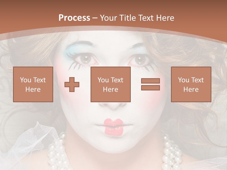 Female Hair Clown PowerPoint Template