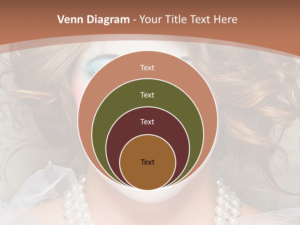 Female Hair Clown PowerPoint Template