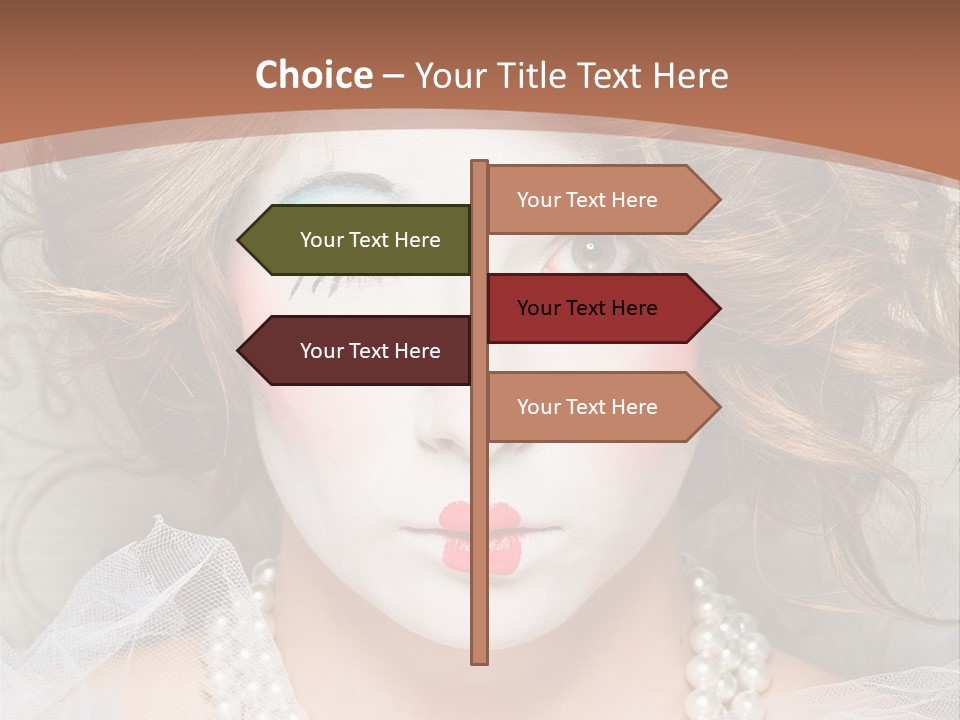 Female Hair Clown PowerPoint Template