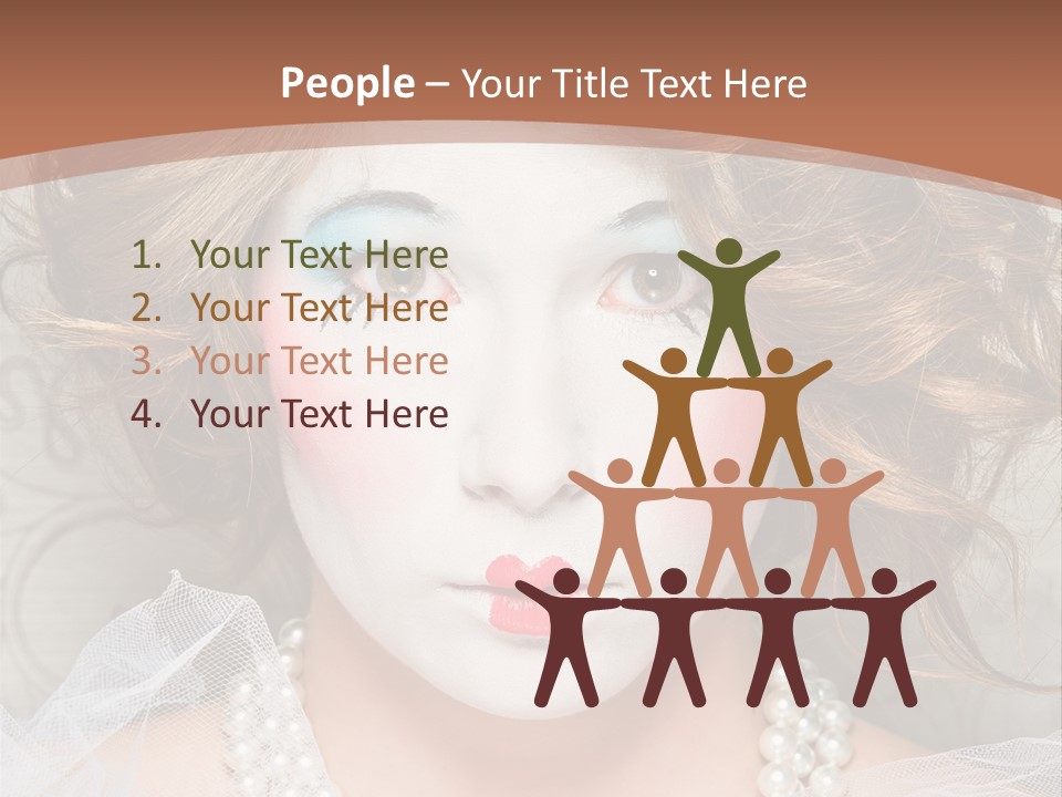 Female Hair Clown PowerPoint Template