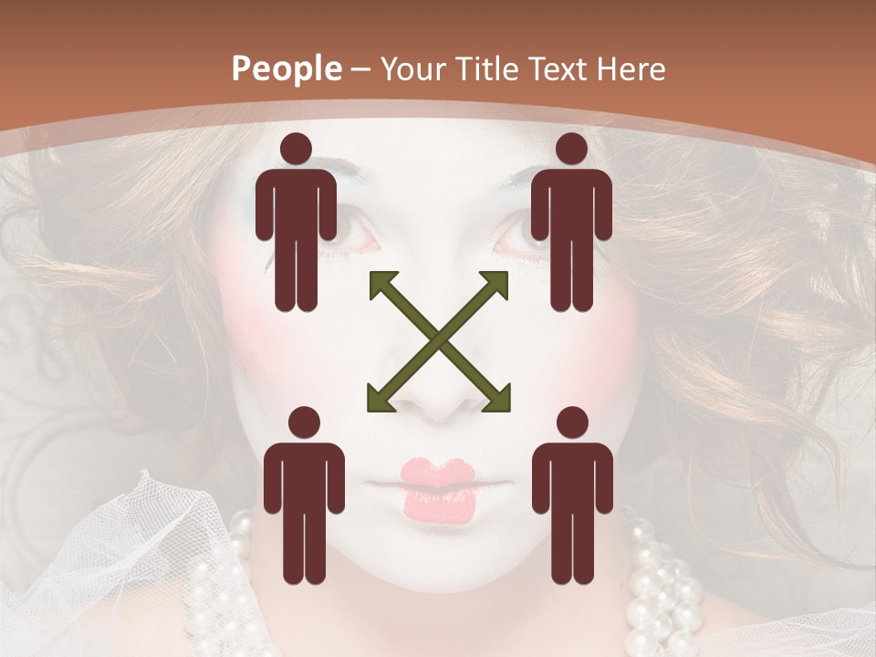 Female Hair Clown PowerPoint Template
