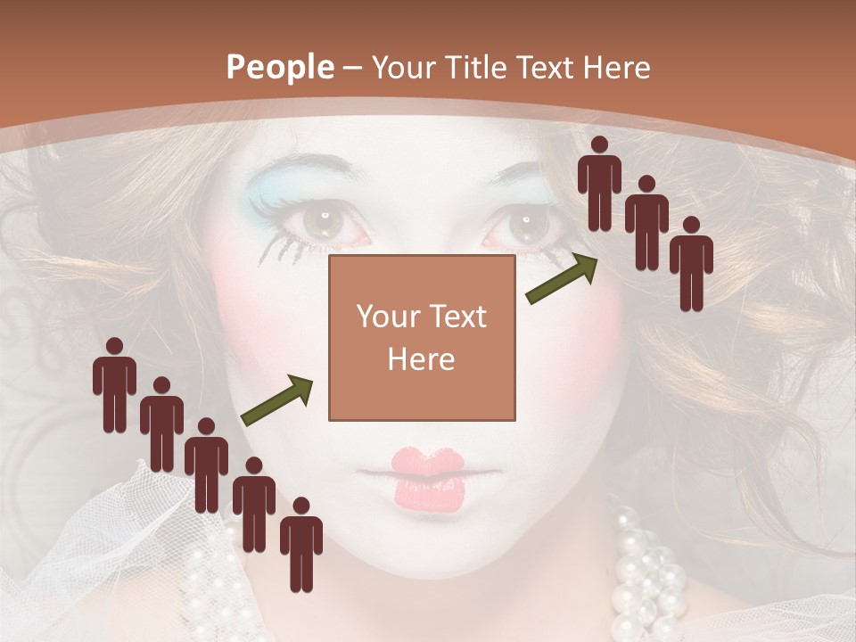 Female Hair Clown PowerPoint Template