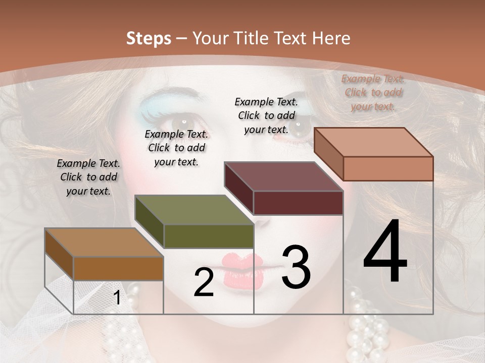 Female Hair Clown PowerPoint Template