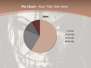 Horror Woman Painted PowerPoint Template