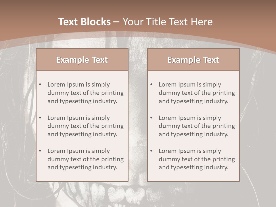 Horror Woman Painted PowerPoint Template