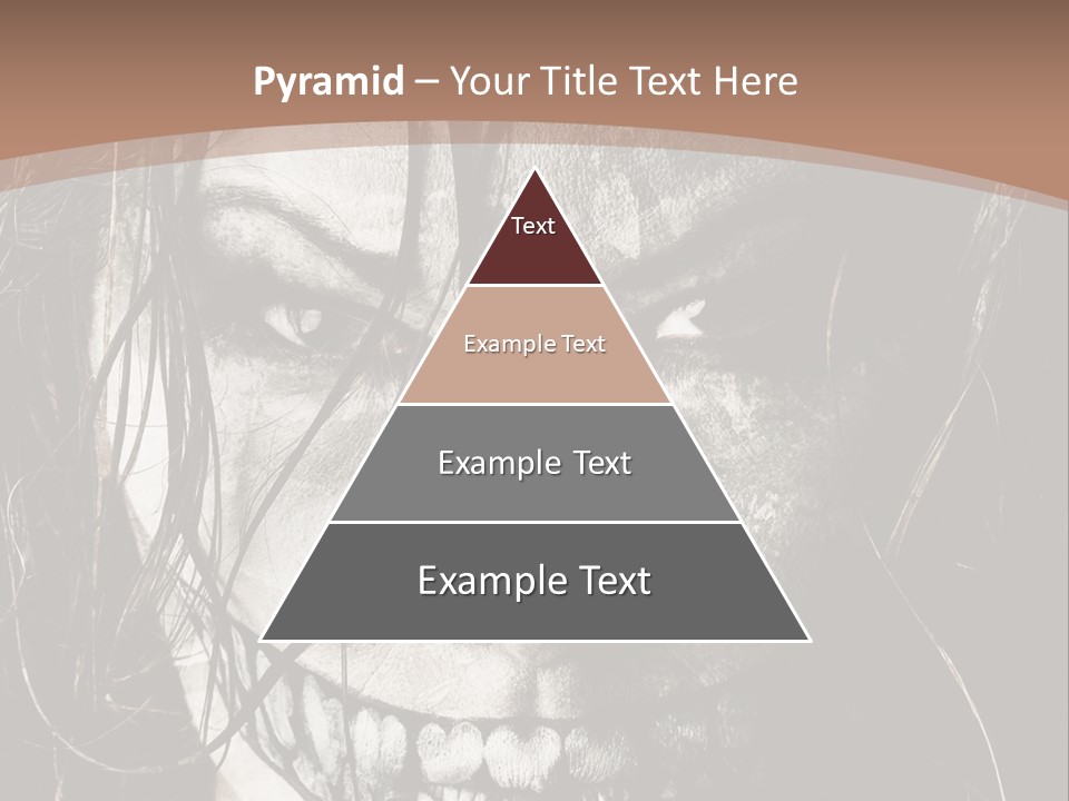 Horror Woman Painted PowerPoint Template