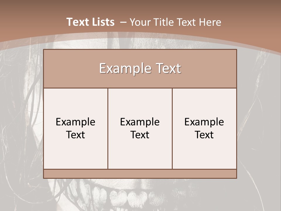 Horror Woman Painted PowerPoint Template